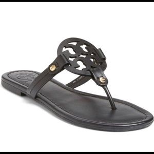 Tory Burch Miller Black Leather Sandals